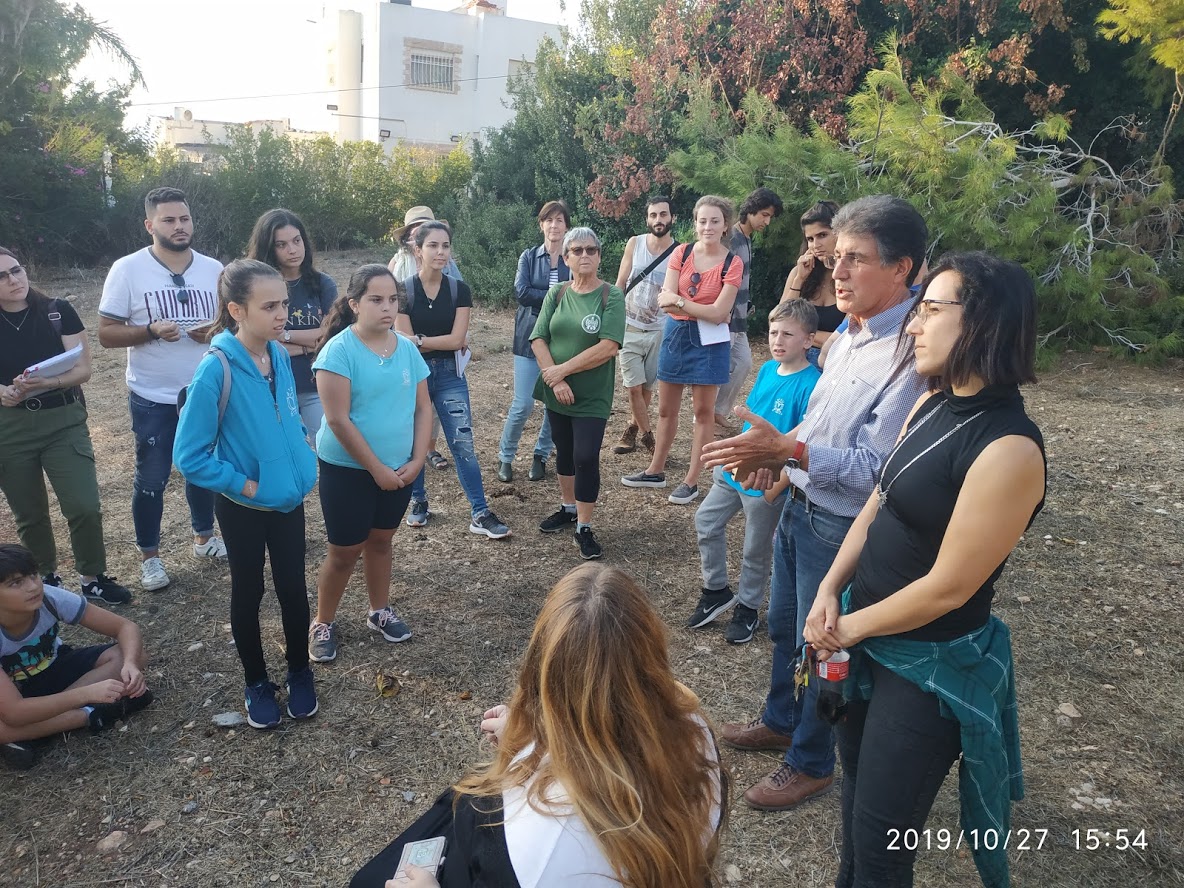 Ramat-Begin-Haifa-First visit to site - students Ramat-Begin-Haifa-First visit to site - students